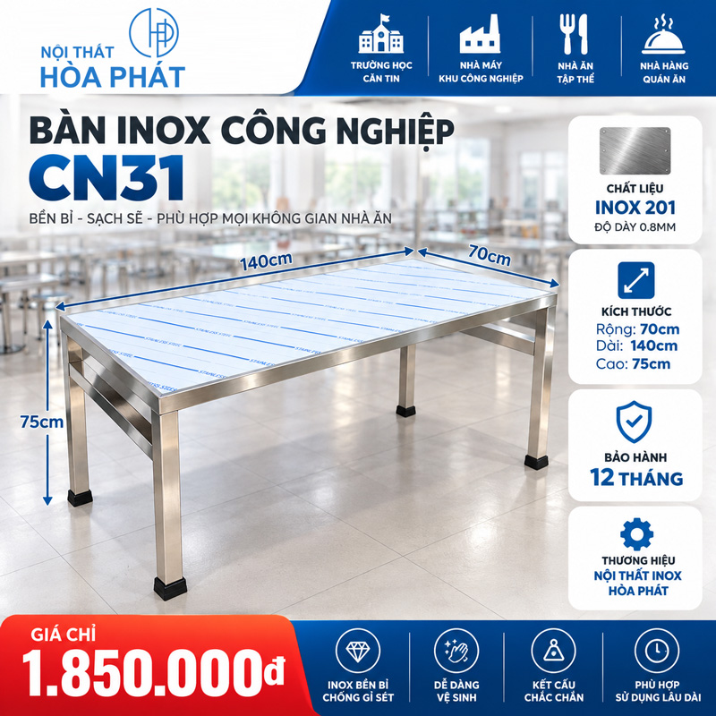 ban-inox-cong-nghiep-cn31-5 Bàn Inox Công Nghiệp CN31