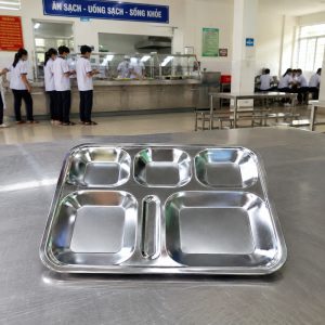 Khay inox 5 ngăn KC05 - Nội Thất Inox Hòa Phát