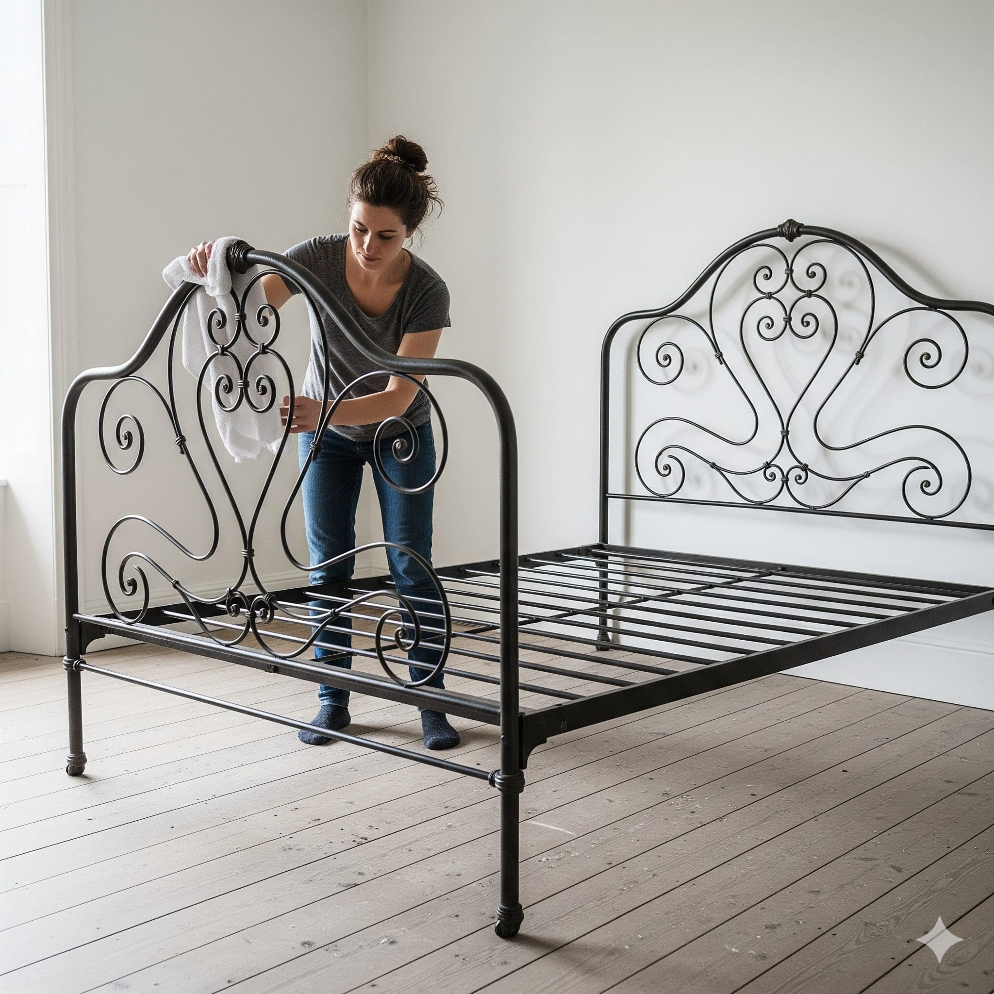 Hướng dẫn vệ sinh giường sắt đúng cách 4 Hướng dẫn vệ sinh giường sắt đúng cách